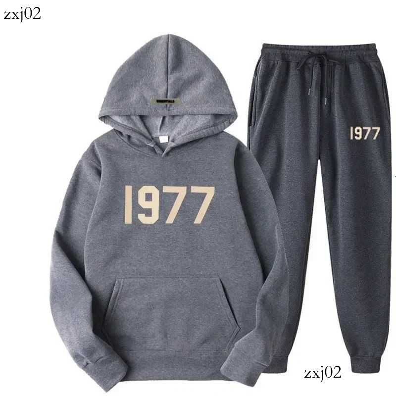 Essential Hoodie 1977 Tracksuit Women Designer Essential Hoodie Sweatshirts Men Fit Letter Print Daily Fall Winter Soft Hoodie Track Suit Essentalls