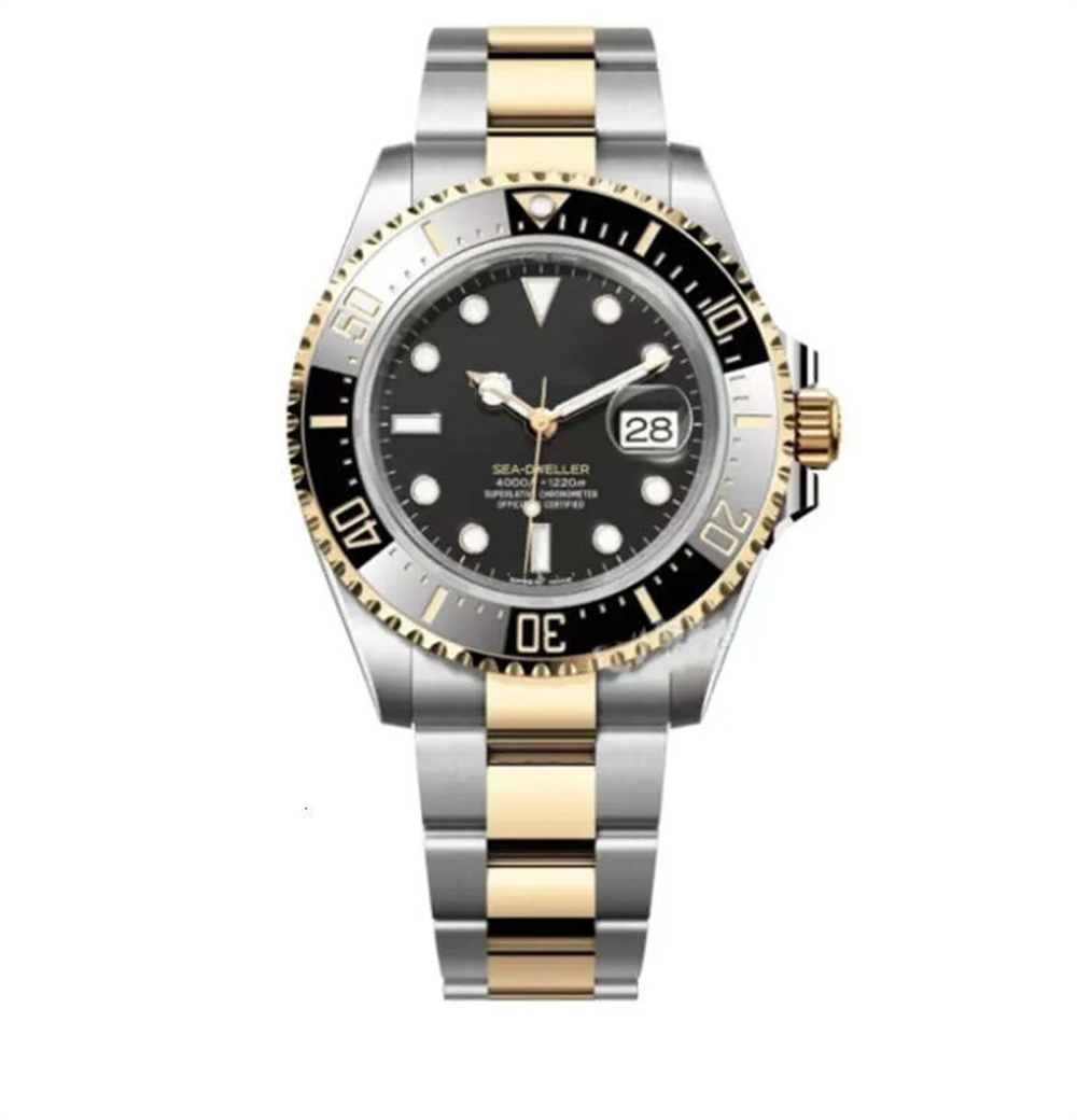 U1 Top AAA Water proof Luxury Designer Mens Watch 126603 Red SEA DWELLER Mechanical Automatic Watches Movement Wristwatches Gold Watch Montre de lux