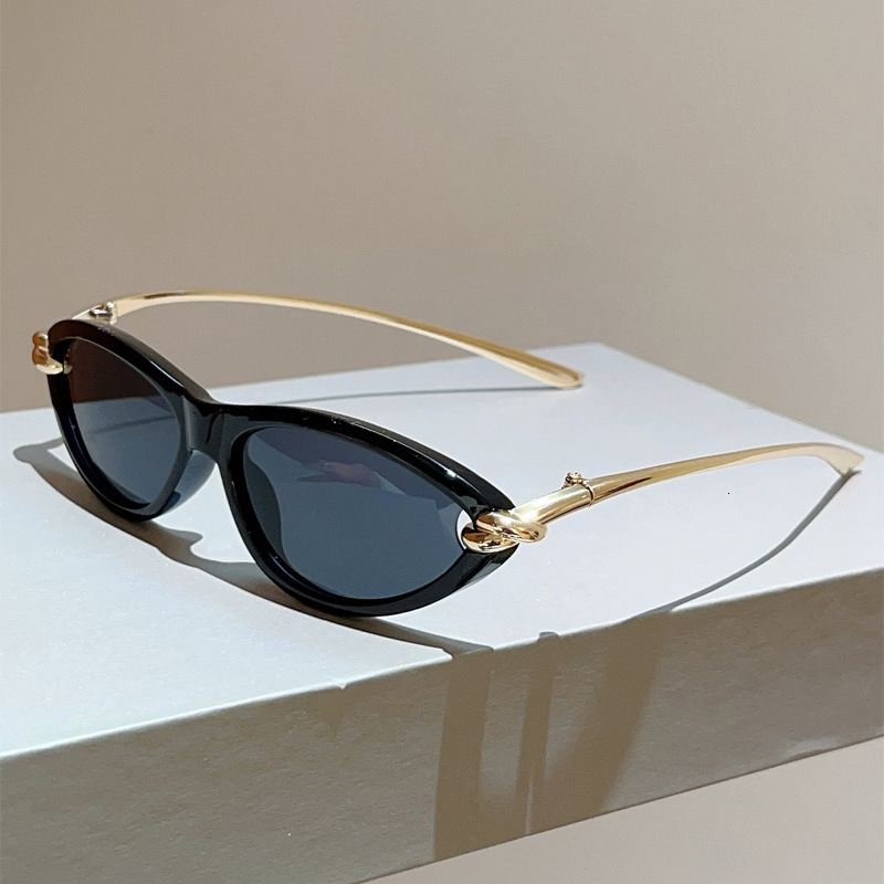 Ins Popular Fashion Cat Eye Candy Color Sunglasses Women Luxury Brand Design Sun Glasses Oval Hollow Shades Driving Eyegalsses J260916