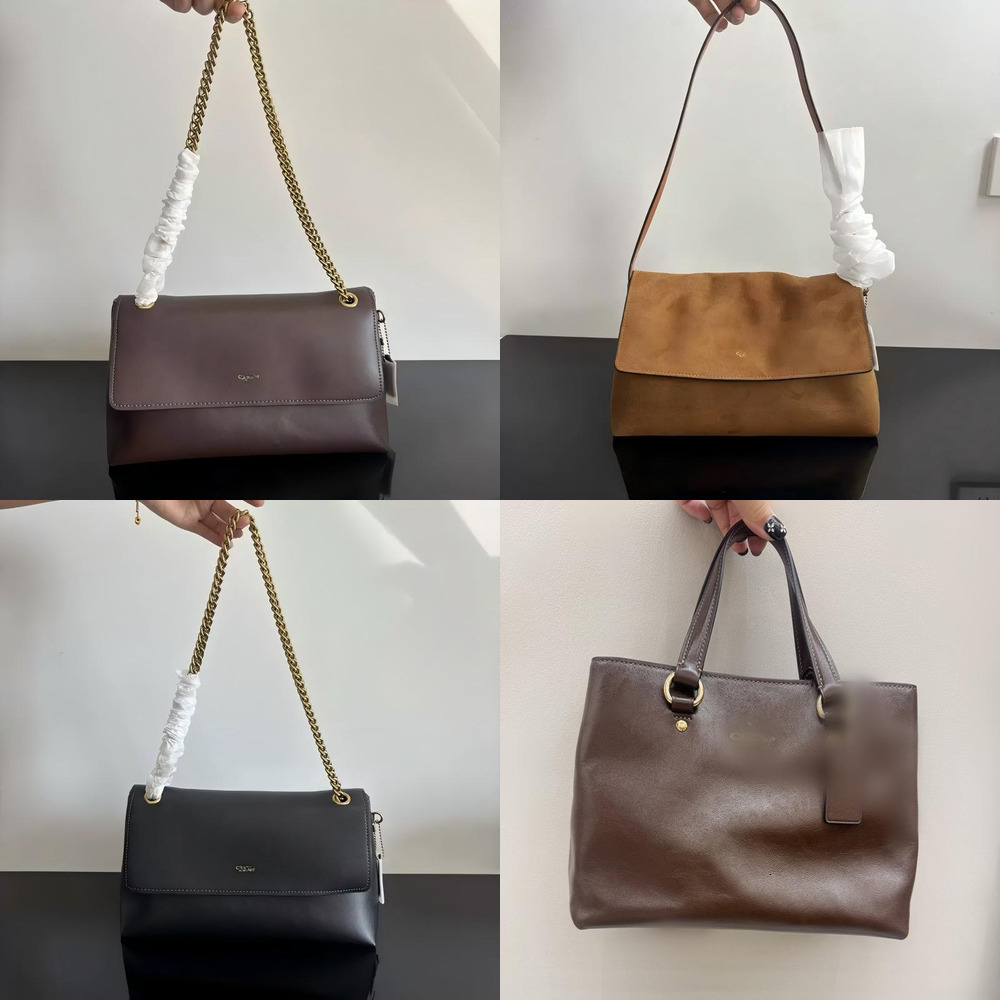 Designer Women's Vintage Flap Chain Shoulder Bag PU Leather Large Capacity Crossbody Bag Retro Gold Thick Chain Commuter Handbag For Daily Work