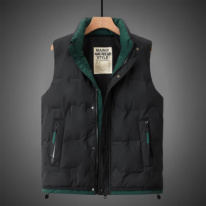 Winter Fashion Casual Men Down Vests Comfortable Warm White Duck Down Waistcoat Trend All-match Sleeveless Jacket High Quality 260916