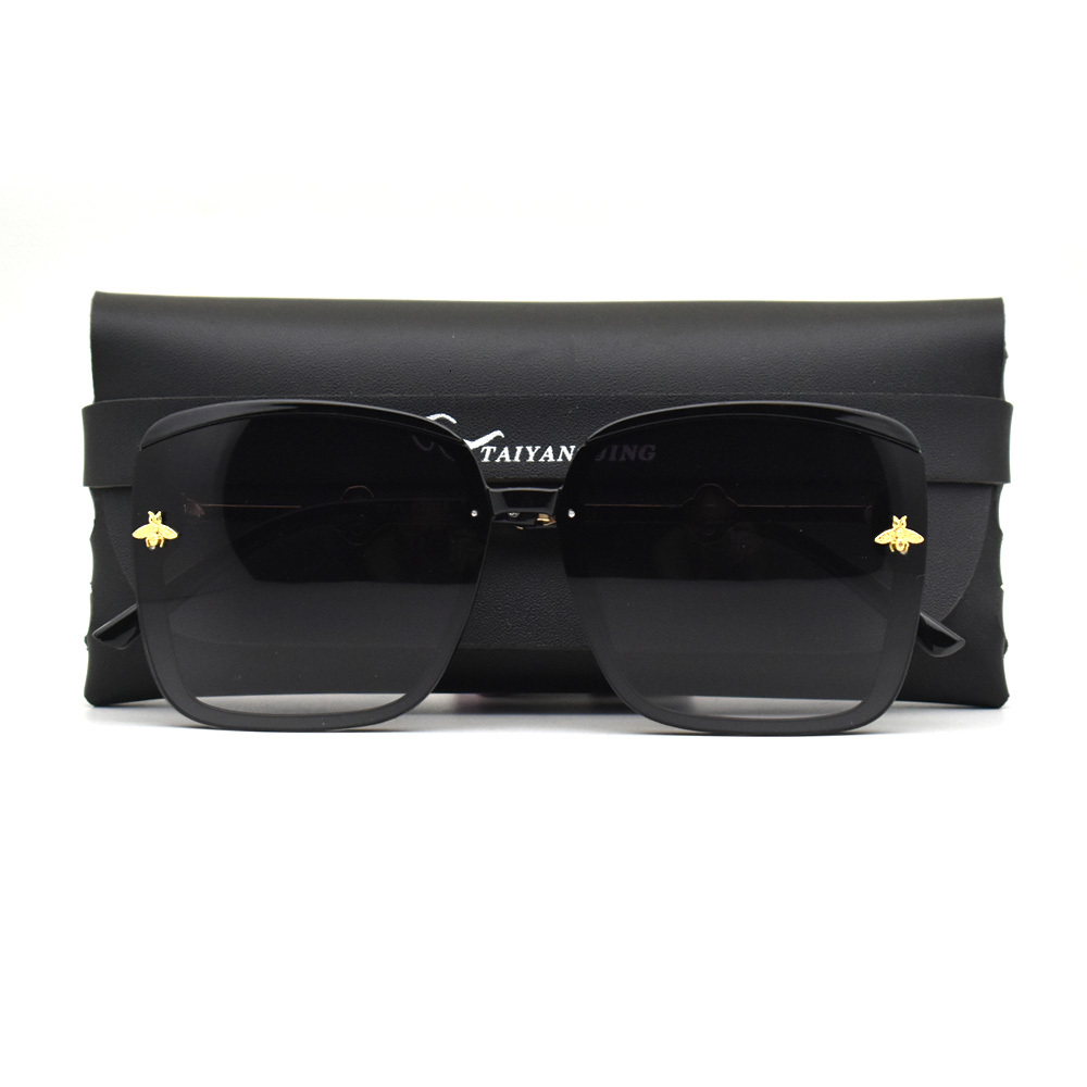 Luxury Square Designer Bee Sunglasses For Women Men Fashion Mirror Gradient Sun Glasses Retro Eyewear UV400 Oculos De Sol Gafa J260916