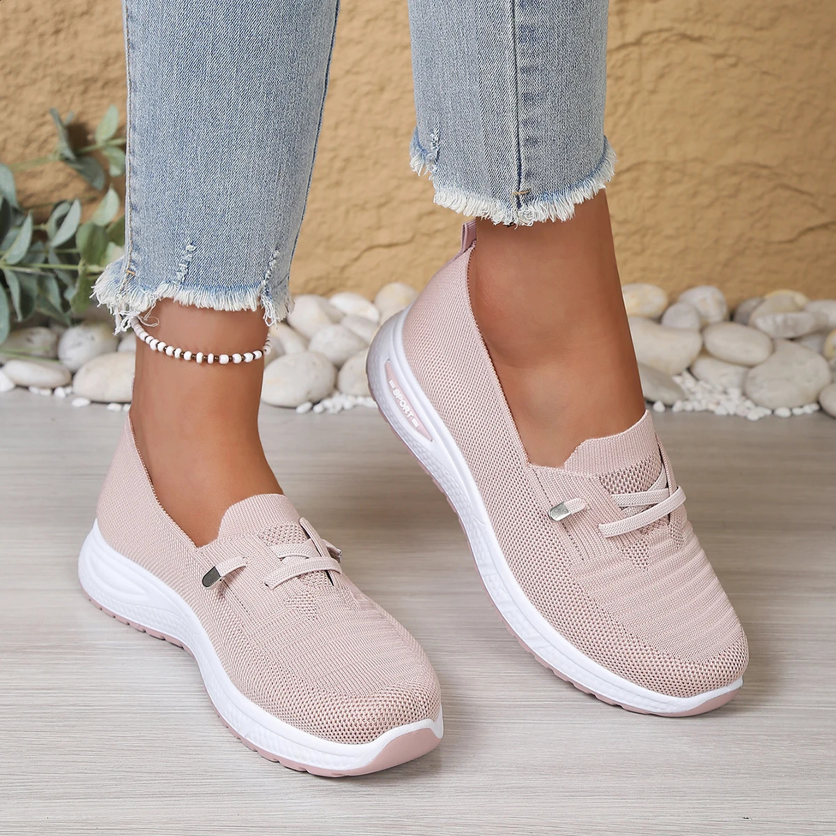 2026 Spring Autumn Style Mesh Shoes Casual Fashion Women Sneakers Soft Sole Lightweight Daily Walking 260916