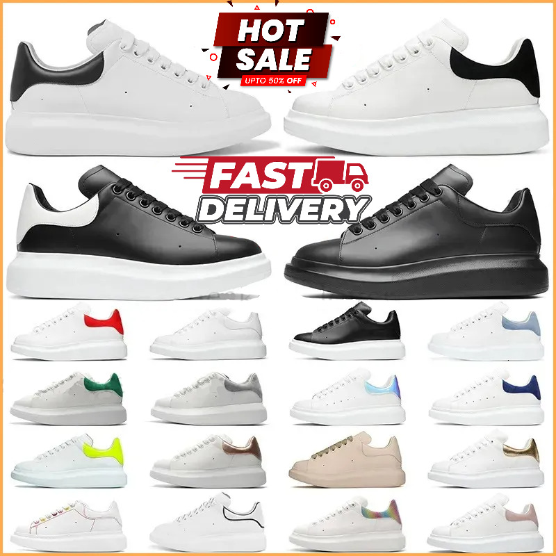 Luxury Flats Designer Heihgt Increasing Casual Shoes Platform Leather Chaussures Sneaker Espadrill Rubber Sport Black White Italy Trainer Women Men