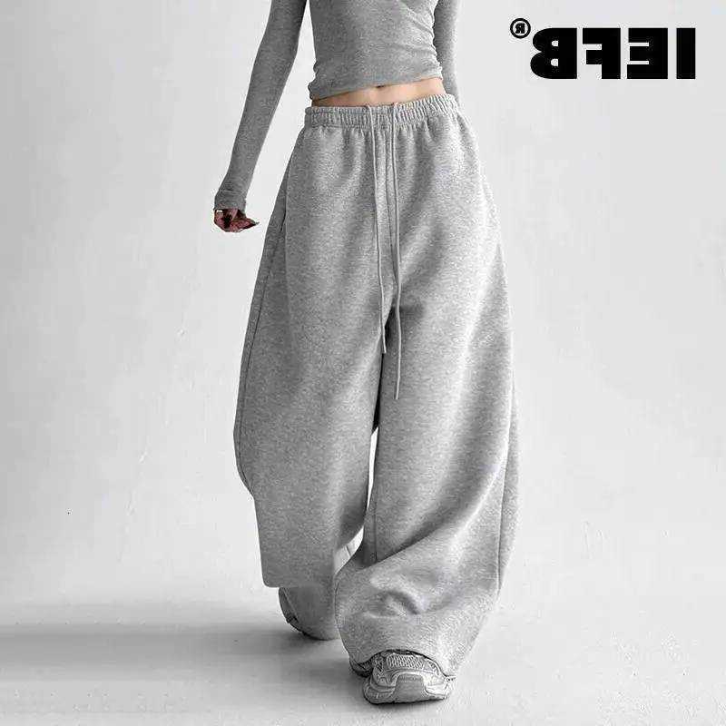 Pants IEFB New Fashion Casual Simple men Women Autumn New Straight Leg Sports Sweatpants High Waist Loose trousers 9X1185 D260916