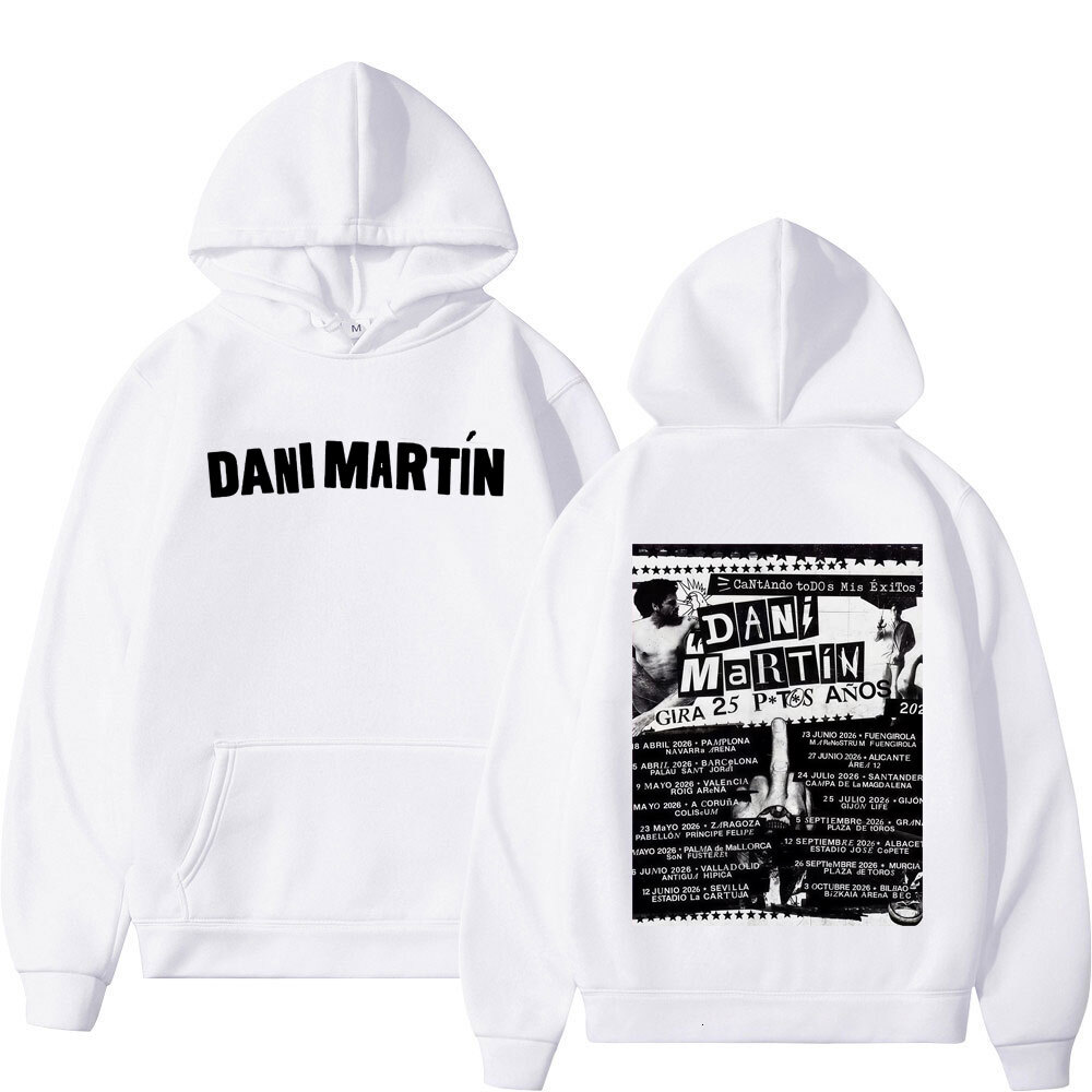 Dani Martin Graphics Hoodie Men's Women Vintage Pullover Hip-hop Casual Fleece Fashion Clothing Sweatshirt Streetwear J260916