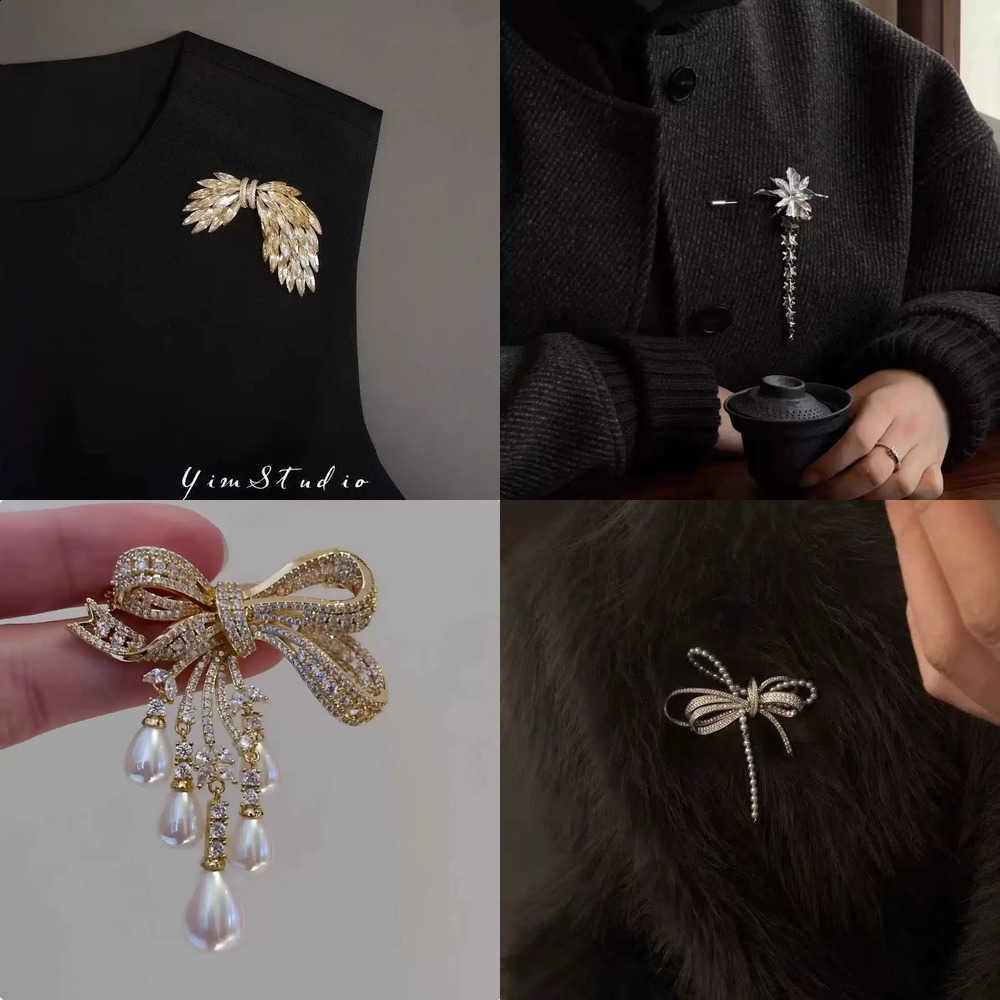 Industry Style Butterfly Heavy Brooch Unique Design Exquisite Luxury High-End Fashion Retro Versatile Distinctive Brooch J260915