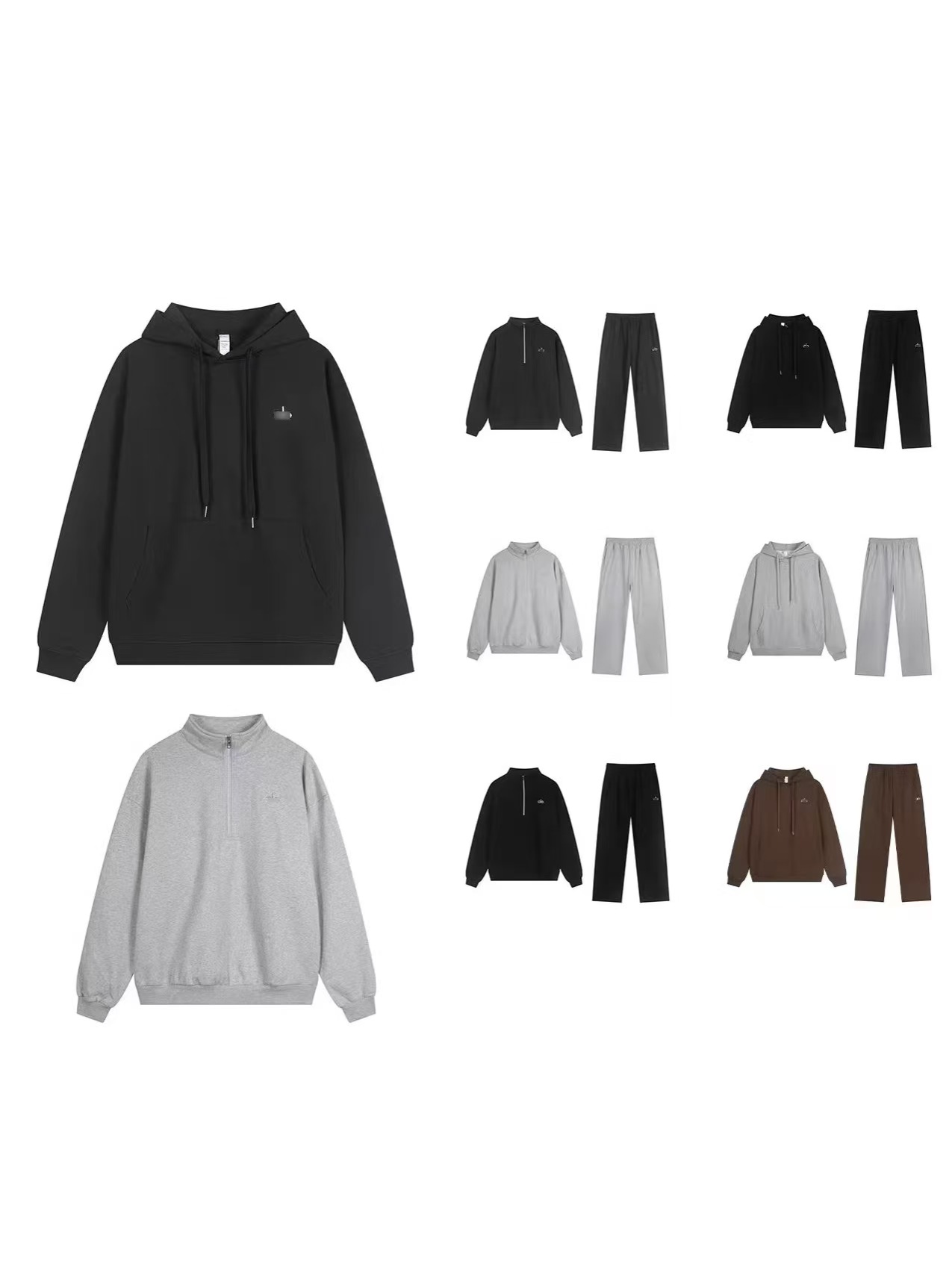 alosetlymenss Designer Men's alosetlymenss Hoodies Basic Set Comfort Athletic Lounge Women Sweatshirt Straight leg Pants Sports Pant Men Pullov