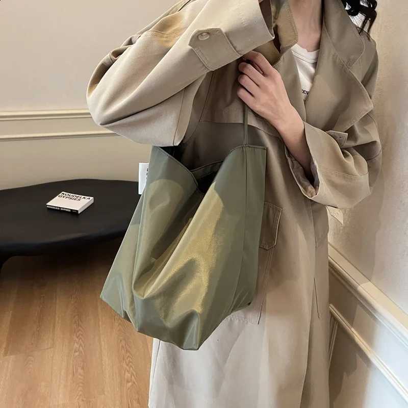 Designer Tote Minimalist Lazy Wind Shoder Bag Wen's Large Capacity Underarm Bag Student Class Bucket Bag Shopping Bags J260916
