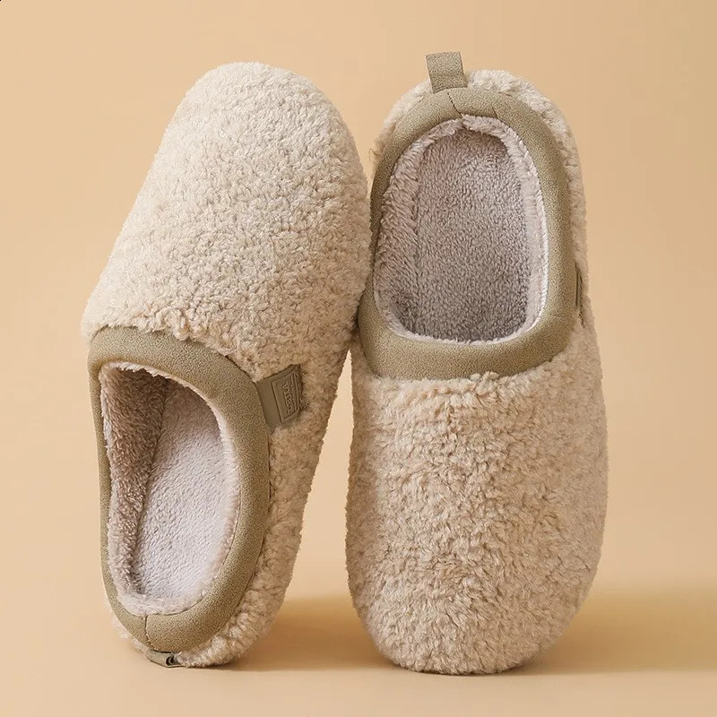 Crestar Winter Fuzzy Slippers For Women Soft Cozy Indoor Plush Flat Shoes Warm Fur Slides Slip On Furry Cotton 260917