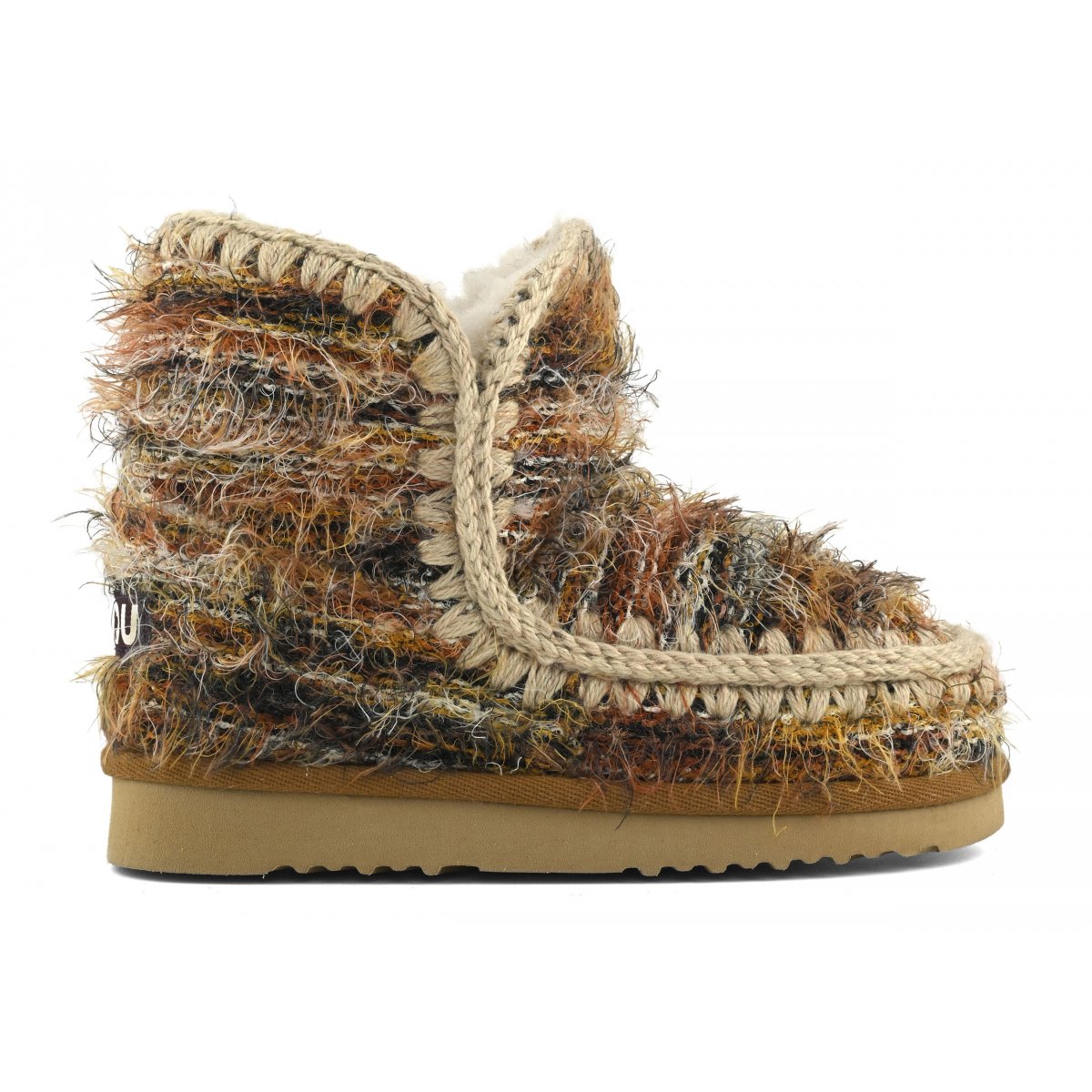Eskimo 18 wool women's snow boots original sheepskin handmade weave fur ladies ankle boot