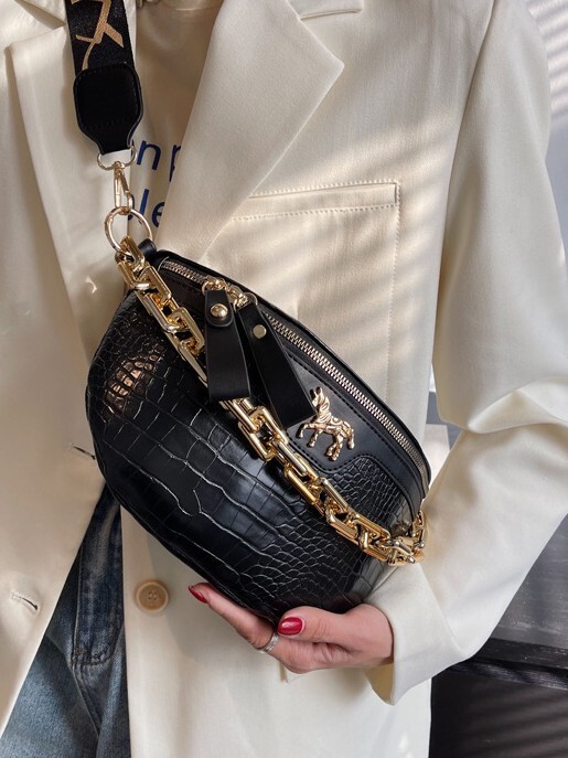 Acrylic Chunky Chain 2026 Spring/Summer New Collection, Fashionable Chest Phone And Coin Purse, Waist Bag, Shoulder Bag TB BHULAMTE
