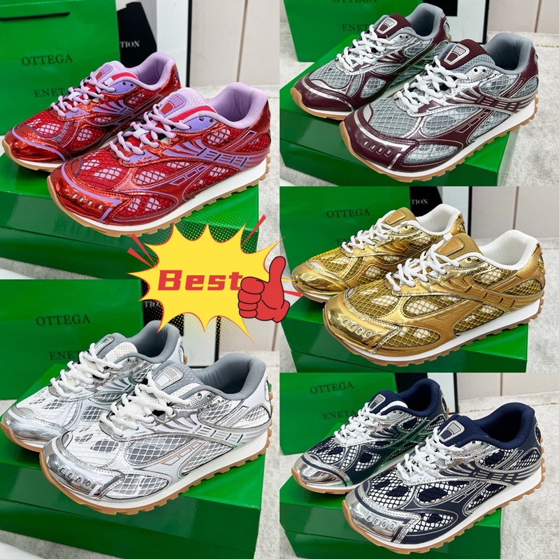 Top Quality Designer shoes men orbit sneakers womens mens dress shoes out of offices sneakers luxury trainers running shoes Lace Up Low Shoes silver