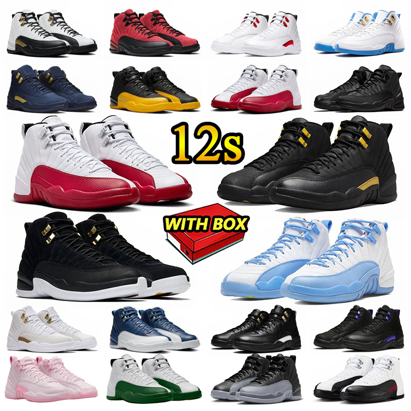 Trainer 12 12s Men Basketball Shoes Jump Brilliant Orange Black University Gold Cherry Twist Outdoor Shoe Gamma Blue Fiba Playoffs Tennis
