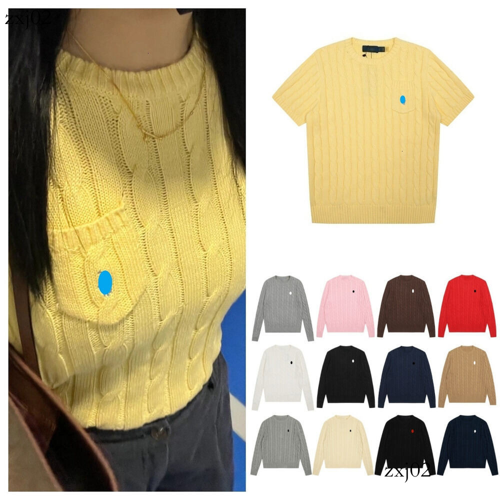Ralfs Laure Sweater Women Designer T Shirt Cardigan Polo Sweater Solid Color With Multiple Styles Pony Embroidery Crew Neck Autumn Warm Raplhs Lauen