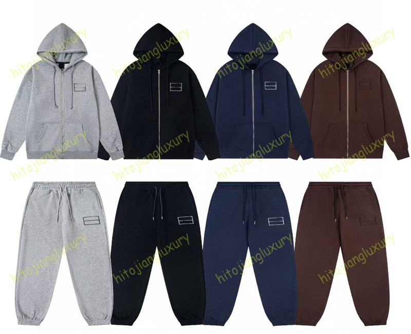 Men Tracksuits Fashion Jackets Suits Hiphop Style Clothing Set Autumn Streetwear Winter Sportwear Coat Jogger Pants8905