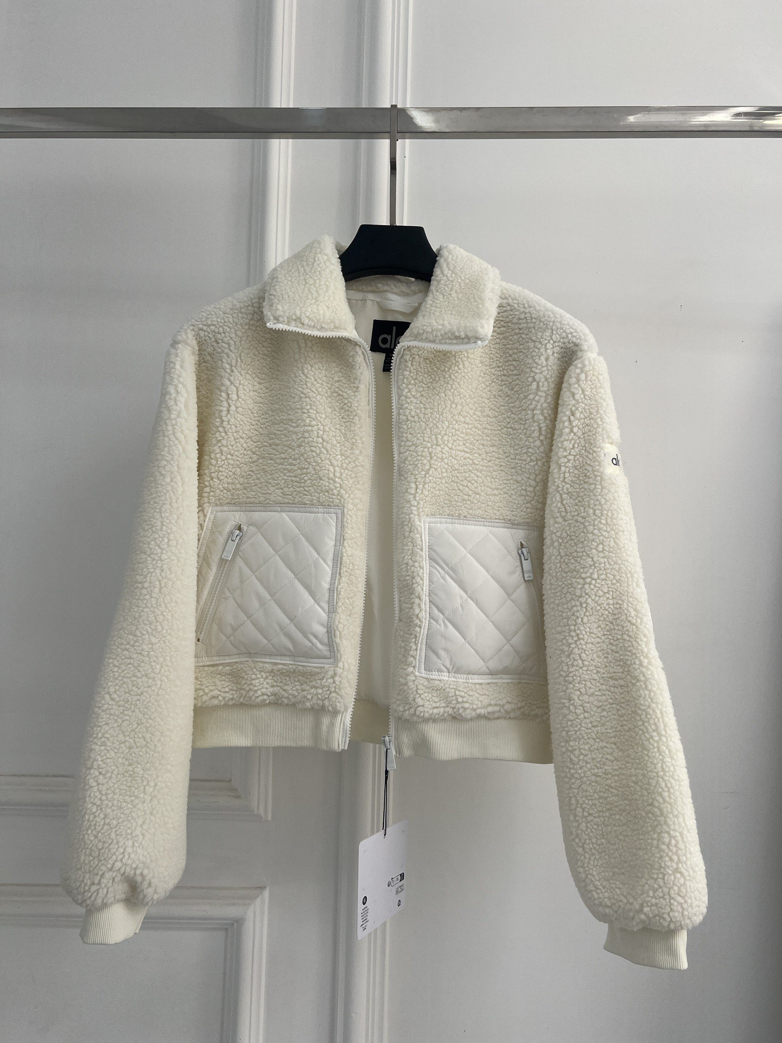 New Trendy Particle Velvet Teddy Lamb Wool Splicing Coat Retro American Casual Loose Daily Fashion Warm Long Sleeve Women's Top
