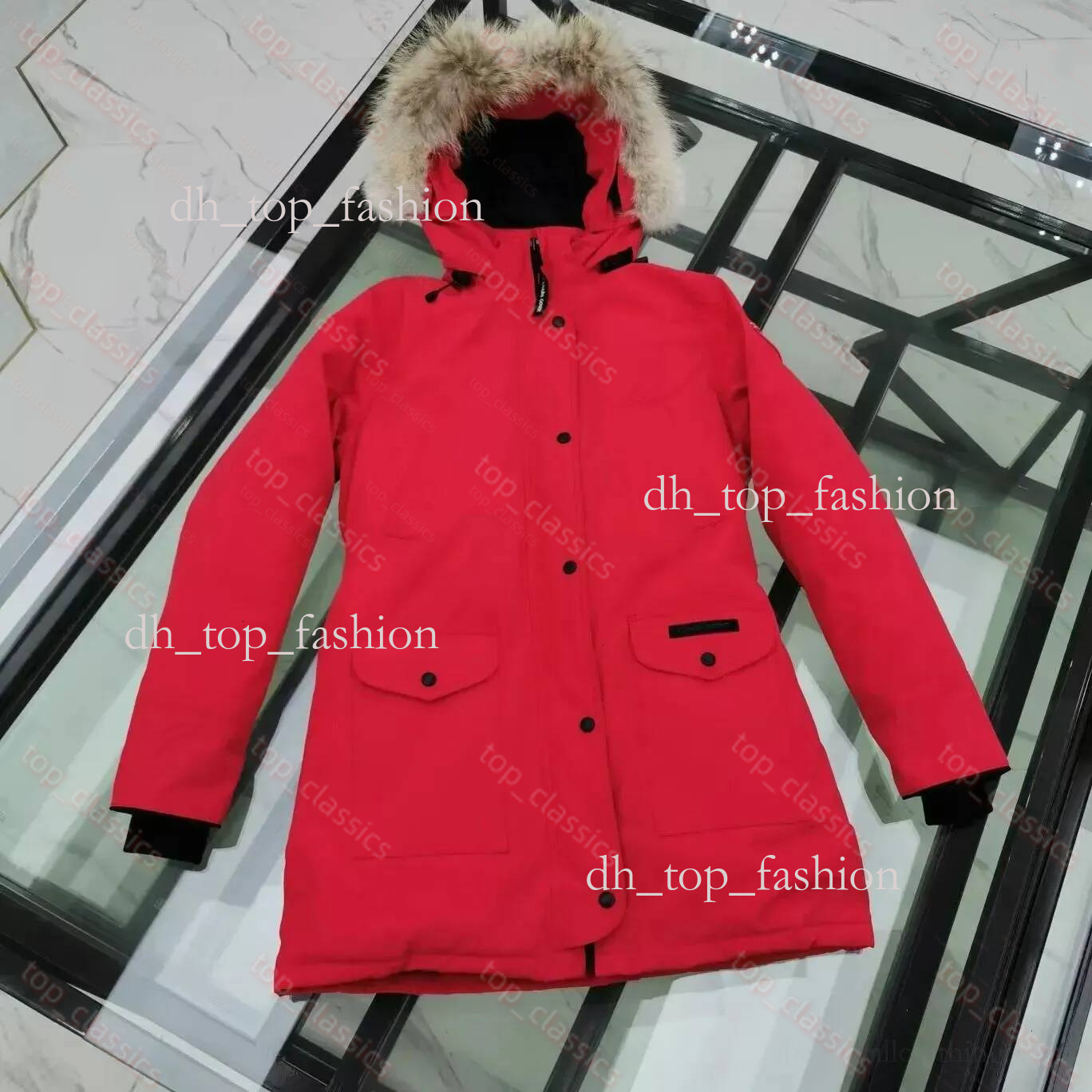 Designer Goose Down Jacket Mens Winter Jacket Keep Warm Coyote Fur Winter Thickened Womens Extra Long Hooded Coat Long Parka Down Jacket 408