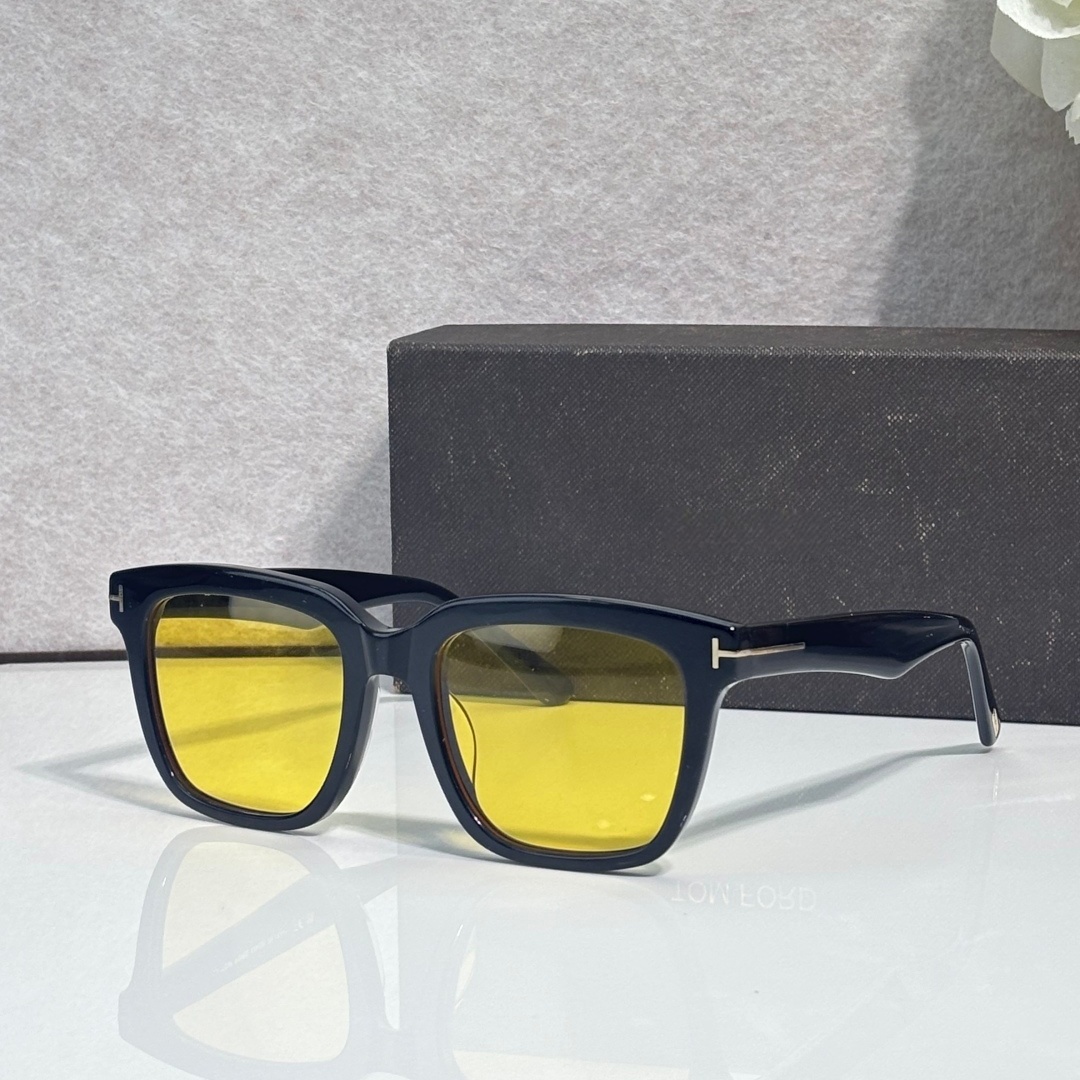 Unisex Bold Square Thick Acetate Sunglasses Big Full Frame T Shape Gold Metal Ornament UV400 Solid Gradient Lens Luxury Men Women Eyewear