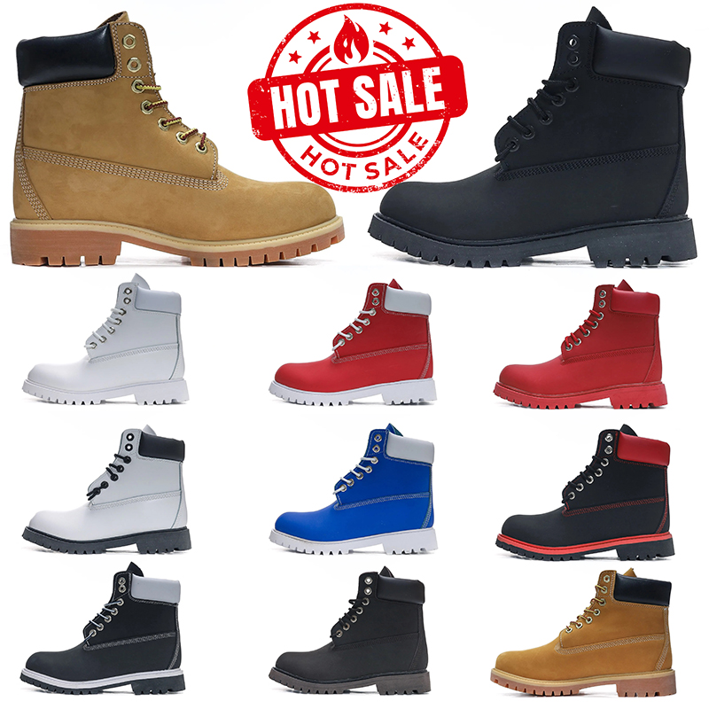TOP boot Designer luxury Boots Shoes Men Boots Waterproof Ankle Classic Martin Shoe Cowboy Yellow Red Blue Black Pink Hiking Motorcycle Snow Boots S
