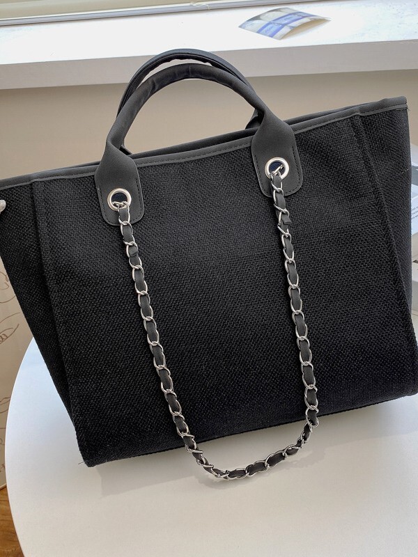 TB BHULAMTE Canvas For Women 2025 New Trendy Simple Tote Large Capacity Korean Style Women's Casual Handbag Shoulder Bag