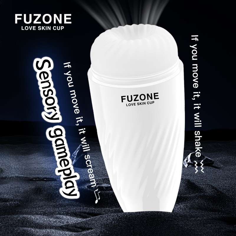 Skin Cup Smart Interactive Male Stroker Human Pronunciation Strong Vibration Negative Pressure Suction Multiple Modes TPE Soft Material USB Charging