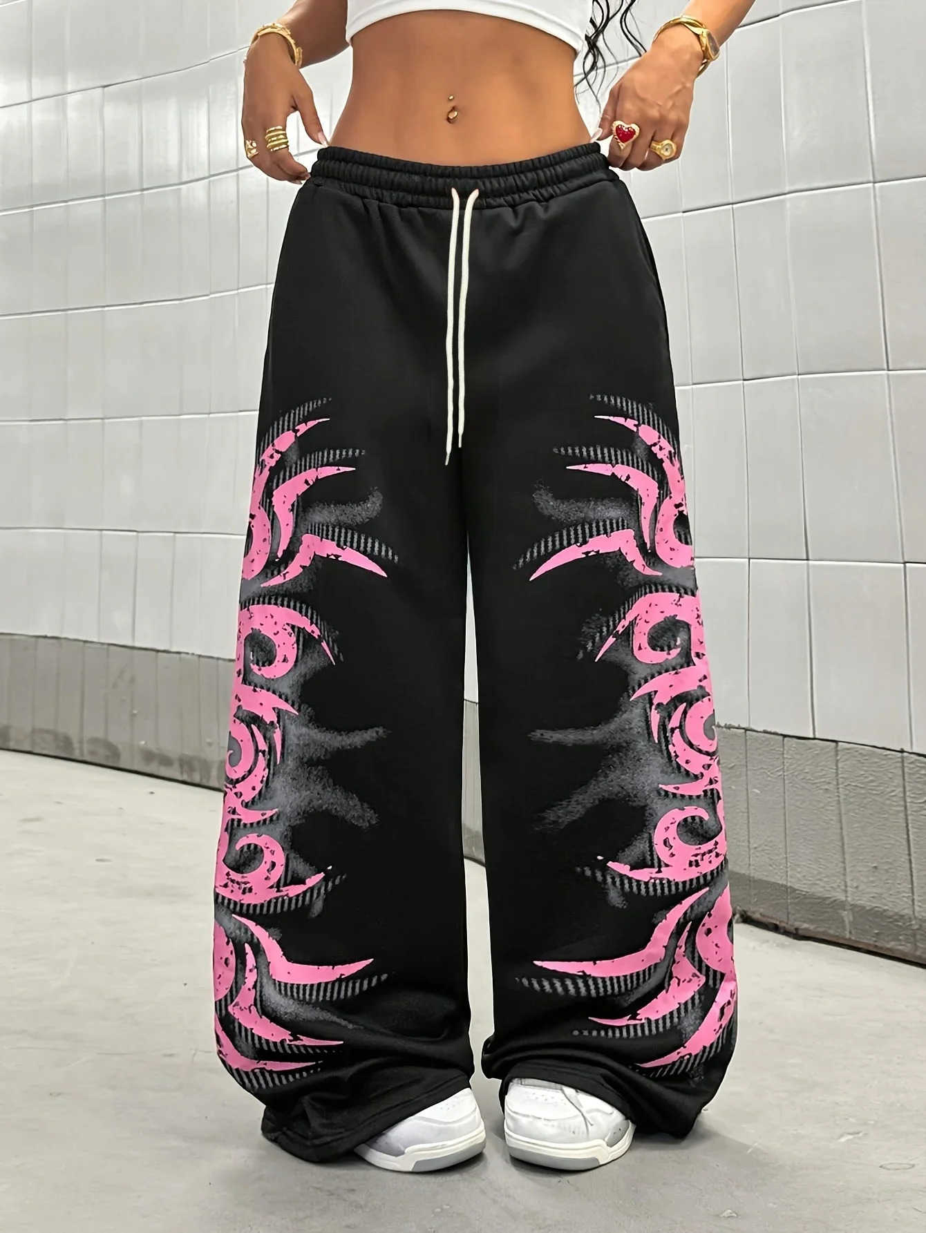 Trendy Harajuku Sweatpants Fashion Loose Retro Casual Comfortable Durable for Men Women Outdoor Running Training Pants D260916