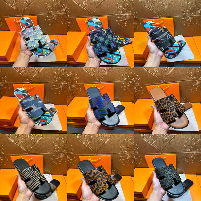 Summer genuine leather flat sandals for men colorful matte snake-patterned cowhide slip-on sandals Vietnam Cambodia Singapore Q260916