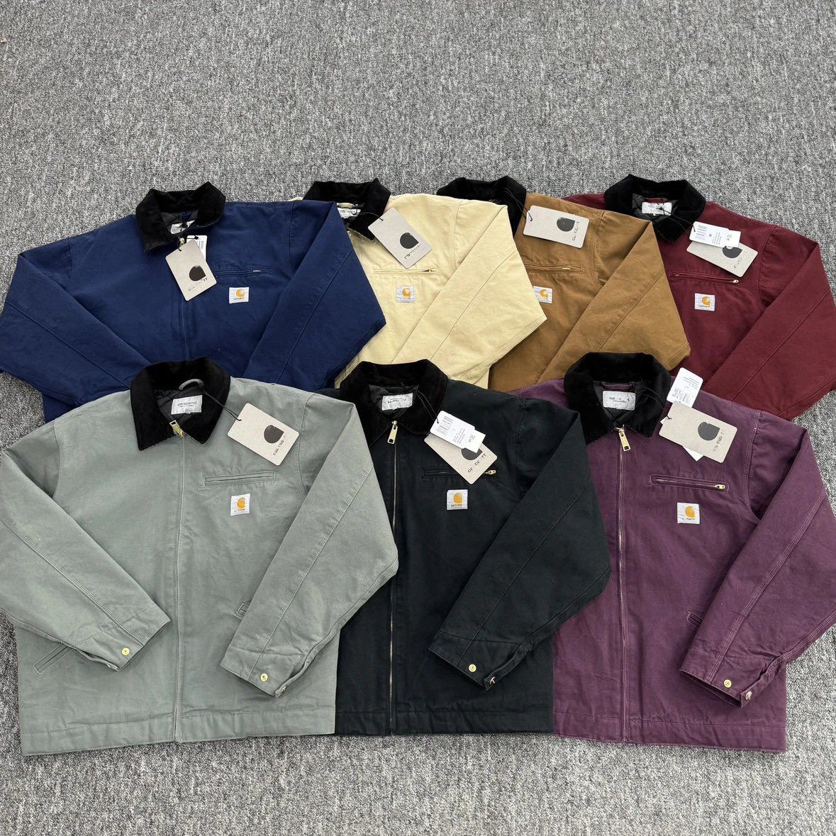 Designer Detroit Cargo Jacket Men Vintage Casual Winter Thick Washed Canvas Jacket Outfits for Men