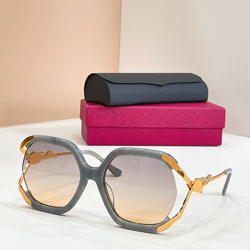 Designer Half Frame Polygonal Sunglasses CT7188S Womens Trendy Metal Temple Polygonal Eyeglass Spicy Girl Style Mens Womans Outdoor Party Sunglasses