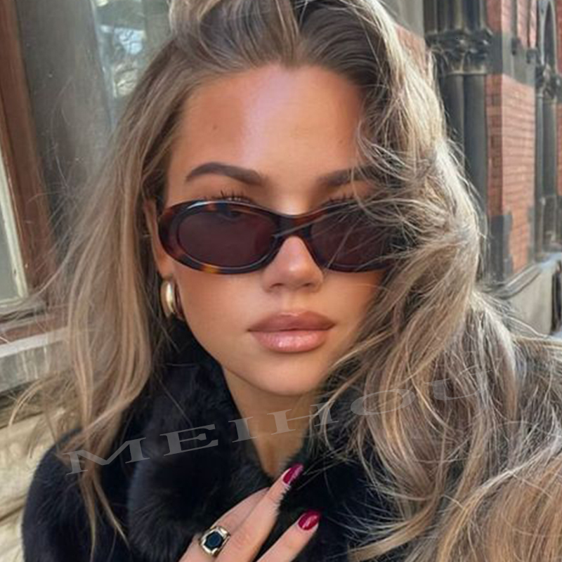 Classic Oval Women Men New Thick Frame Party Sunglasses Hip Hop Cool Luxury Designer Brand Eyeglasses UV400 Eyewear J260916