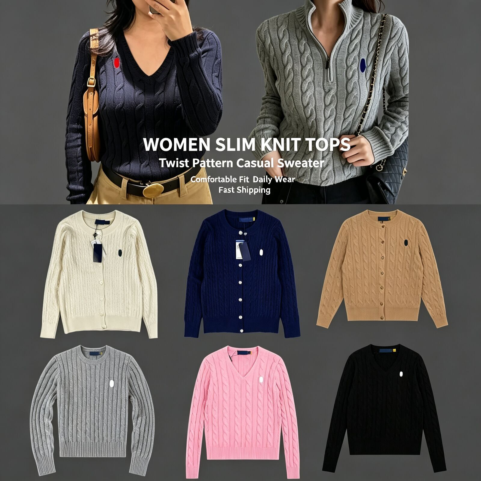 Relphylaurent Designer women Polo High Quality Pony Logo Embroidered Short Sleeve Knitwear Sweater Horse Logo Unisex Polo Shirt Knitted Tshirts Stre