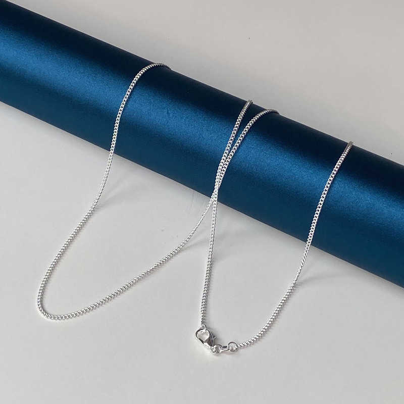 Sterling Trendy S925 Silver 2MM 16-30 inch Link Chain Necklace For Women Men Fashion Wedding Party Gift Jewelry AccessoriesT260916