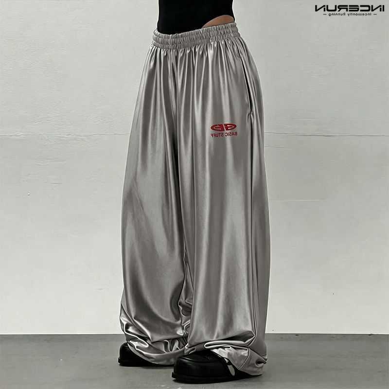 Waist INCERN Elastic Men's Pants Joggers Embroidery Casual Trousers For Man Streetwear Oversize Fashion Male Wide Leg Pants 2026 D260916