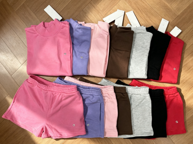 A2673 Adultes et enfants Casual Joker Fitnees Set Yoga Sweat-shirts à manches longues Joker Col rond Pull de loisirs et sports de loisirs Fitness