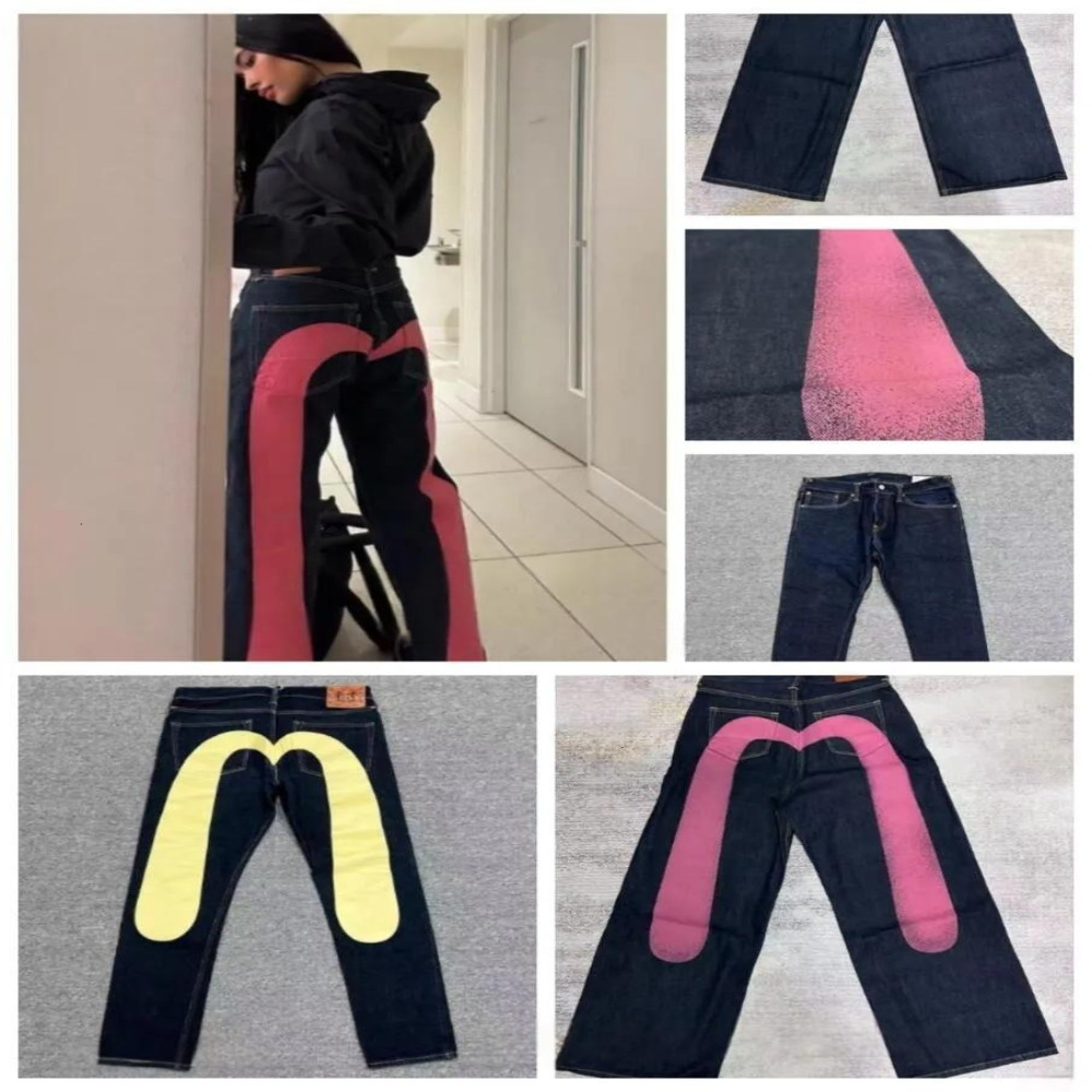 Men High Waist Denim Shorts American Retro Letter Embroidered Loose Straight Casual Streetwear Jeans Shorts For Boys