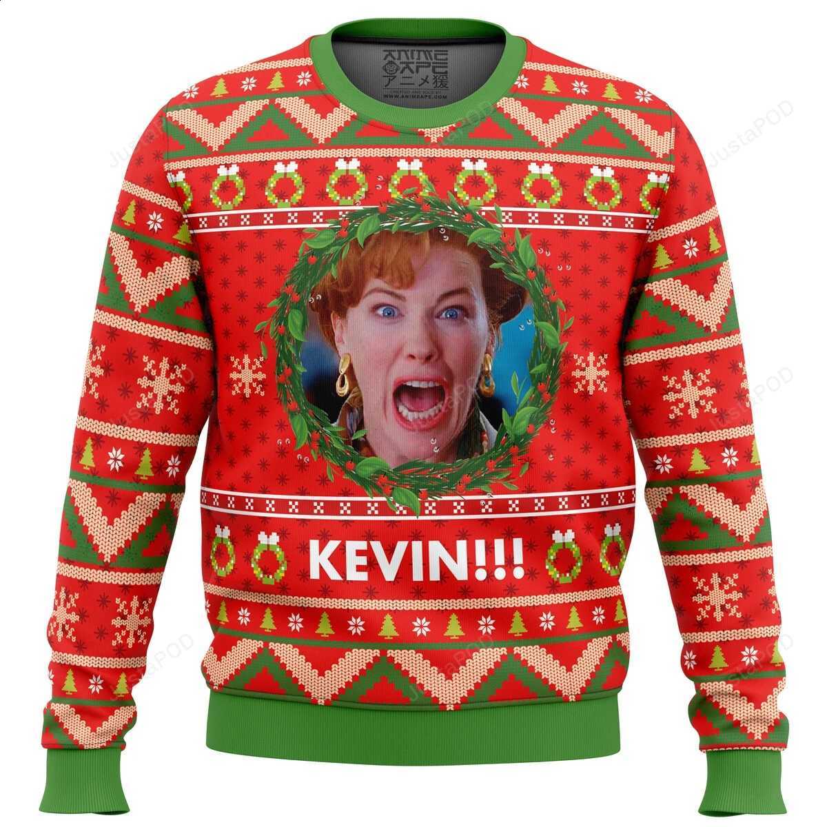 Funny Christmas hoodie HOME Fashion ALONE Ugly Christmas Sweater For Women Clothes Hip Hop KEVIN!!! Xmas Party Men Sweatshirts Casual Tracksuits C26