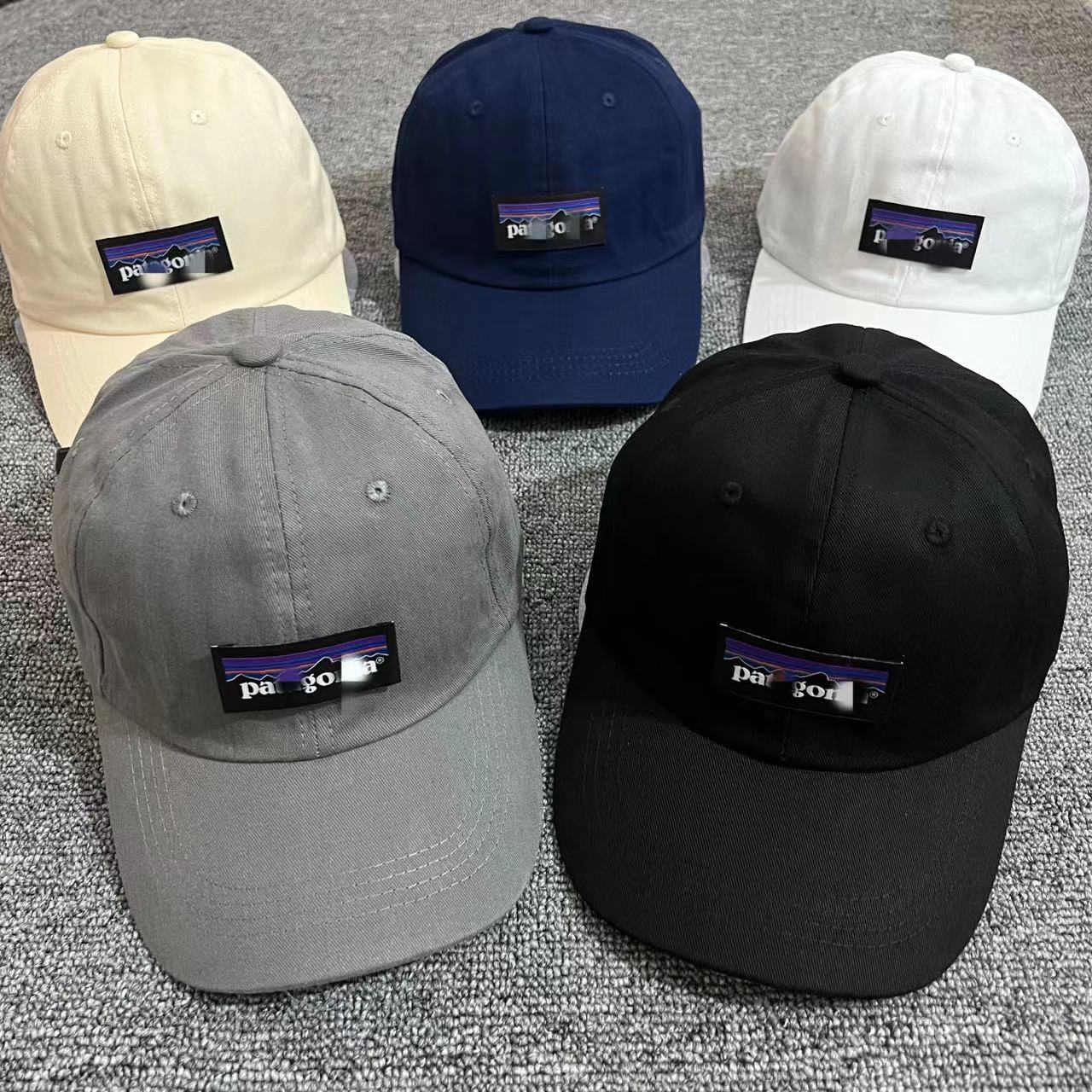 Summer Unisex Cotton Baseball Cap European and American Trendy Fashion Outdoor Hiking Sun Hat with Curved Brim
