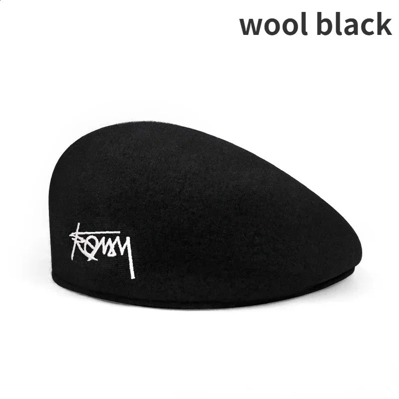 58-60cm Big Size Wool Beret Hat Women Men Summer Knitted Thin Breathable Mesh Berets Cap Autumn Winter Beanie Stars Same Style 260916