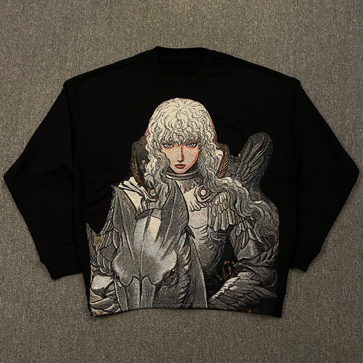 Berserk Griffith Y2K Anime Manga Graphic Crewneck Sweatshirt Mens Women Vintage Streetwear Pullover 26L0916