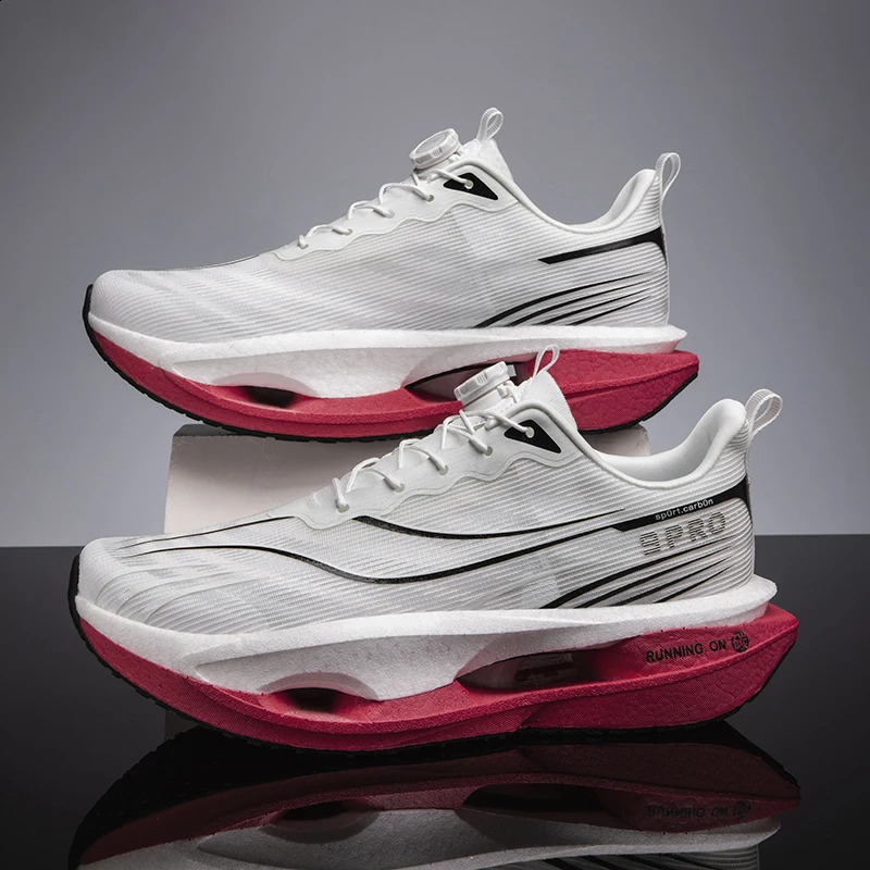 2026 Running Shoes Carbon Board Marathon Men Sports Breathable Lightweight Womens Comfortable Athletic Nonskid Casual Sneakers 260917