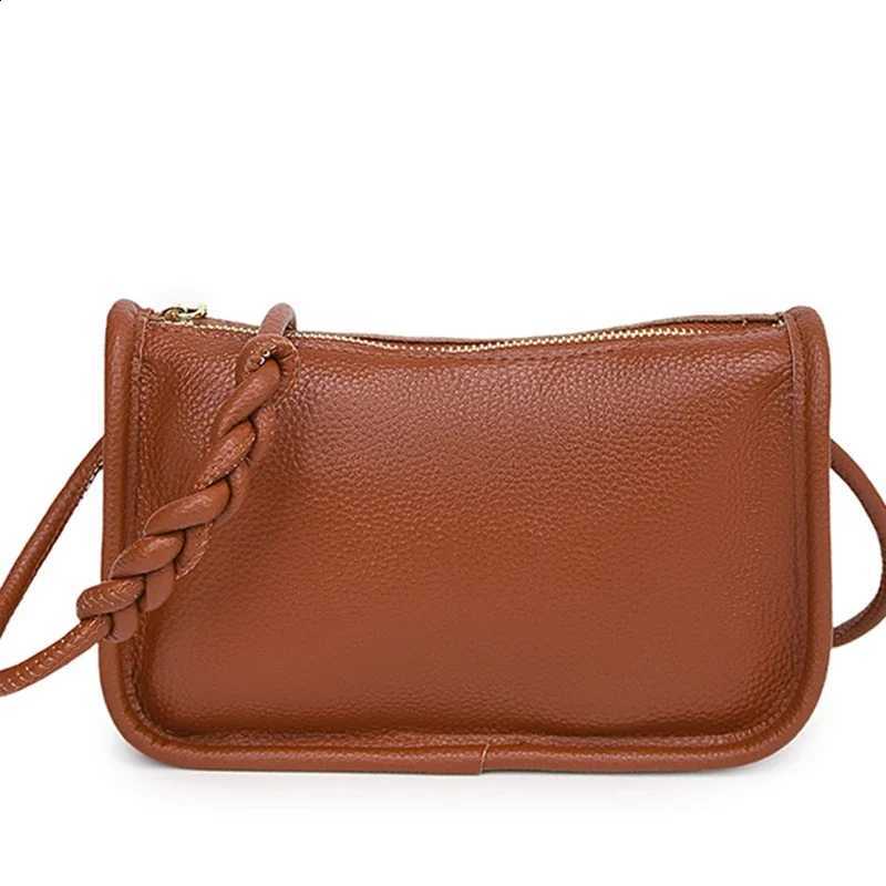 Designer Leather Genuine 100%Real Cowhide Sac Fi Wen Crossbody Bags For Ladies New High Capacity Shoder Bag Handbag Fem Purse J260916