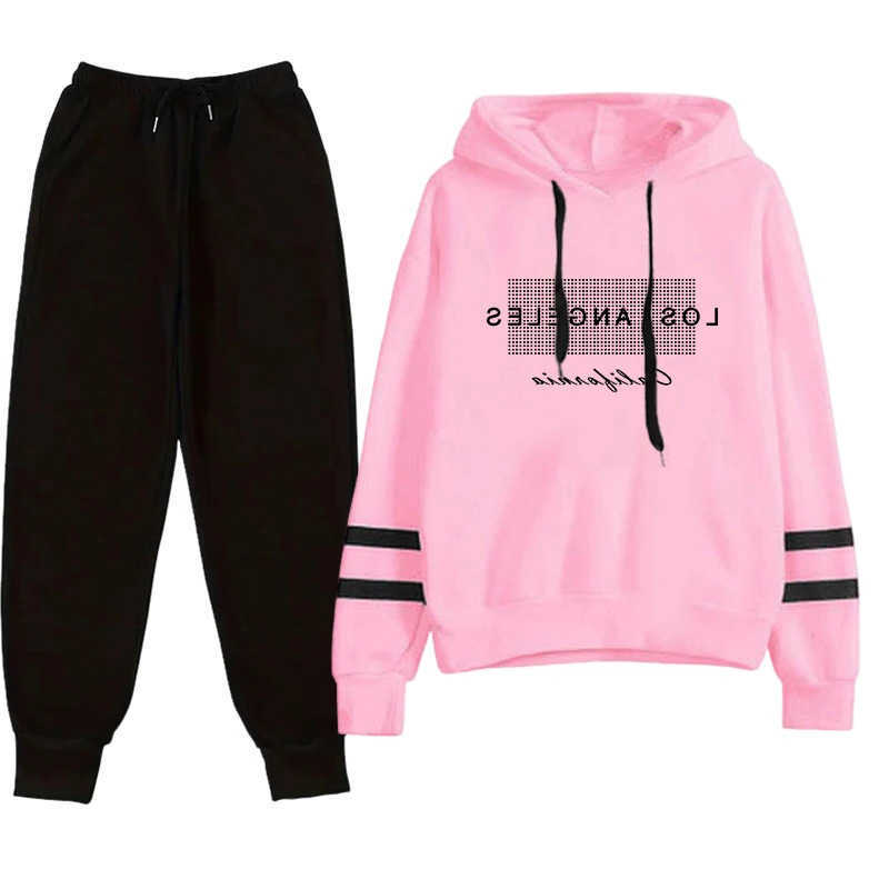 Set Two-piece Comfort Casual Striped Print 2026 Spring Hot Sales Women's Tracksuit Hoodies Daily Outdoor Jogging Fashion Quty S260916A1V7