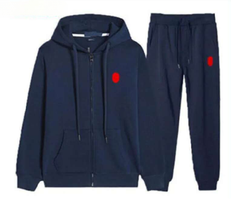 Rolphy Laurener Hoodie Designer Sportswear Set Autumn And Winter Pony Embroidery Tracksuit Hoodies Cardigan Zipper Jacket Pony RL Hoody Pants 2 Piec