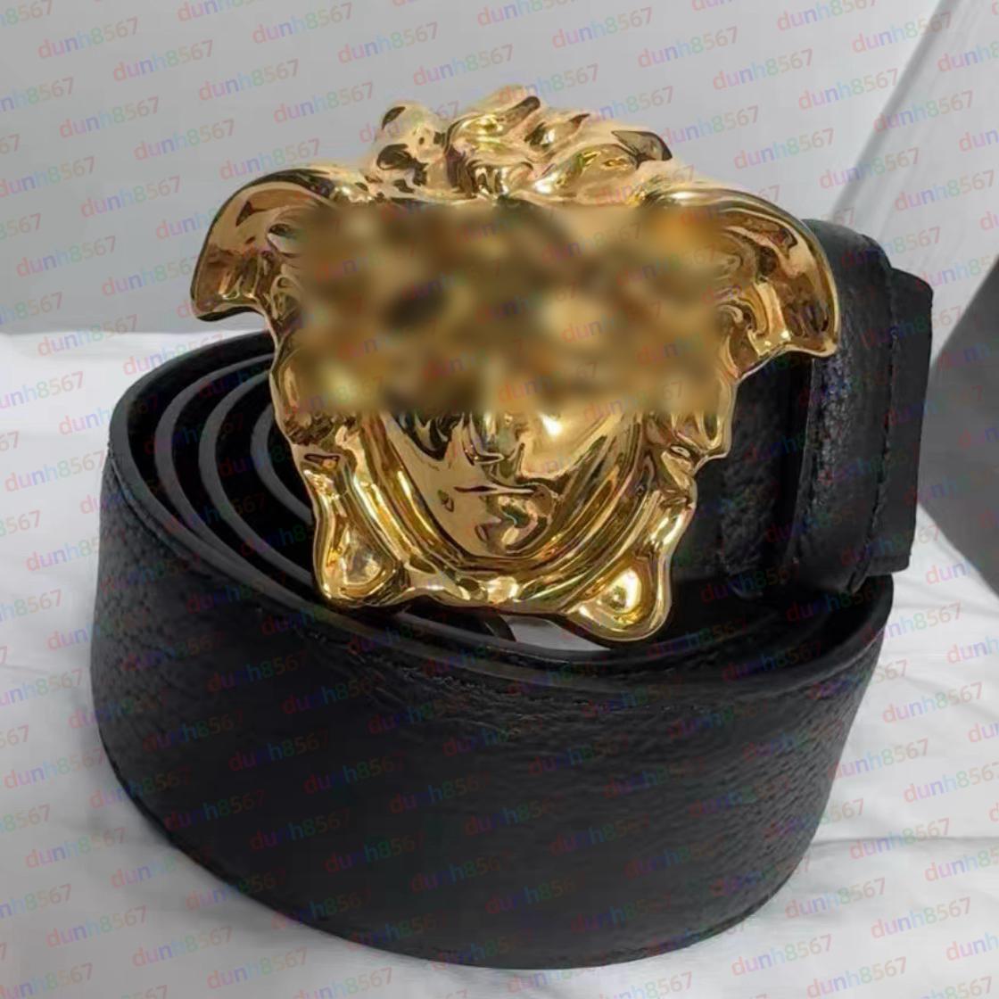 Designer fashion belt letter print gold and silver buckle belts, fashionable men and women's versatile belts classic brand belts