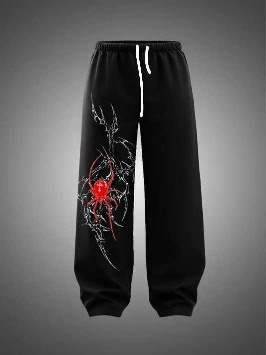 New Harajuku Style Personalized Summer Printed Unisex Oversized Loose Y2K Gothic Casual Sports Fashion Street Quick Drying Pants D260916