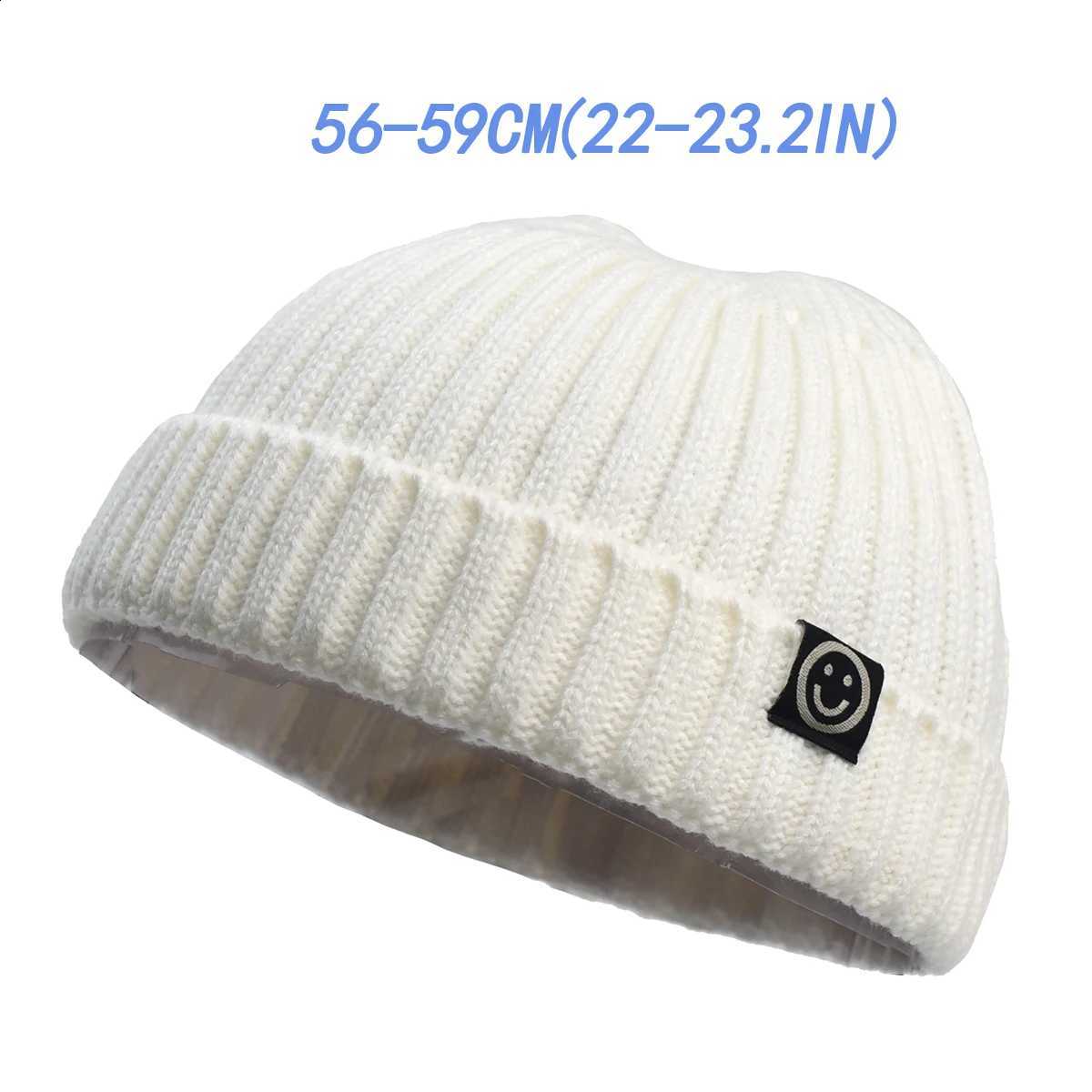 1Hip Hop Beanie Knitted Fashion Hat Men Skullcap Women Winter Warm Brimless Baggy Melon Cap Cuff Docker Fisherman Beanies Hats L260915