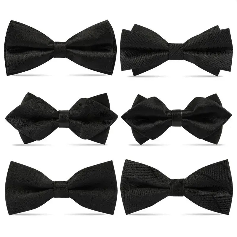 Men Women Formal Bow Tie Neck Accessory 1Pcs Bow Ties For Men Wedding Bowtie Black Neck Adjustable Bowknot Classic Butterfly Cravat selftie handtyin