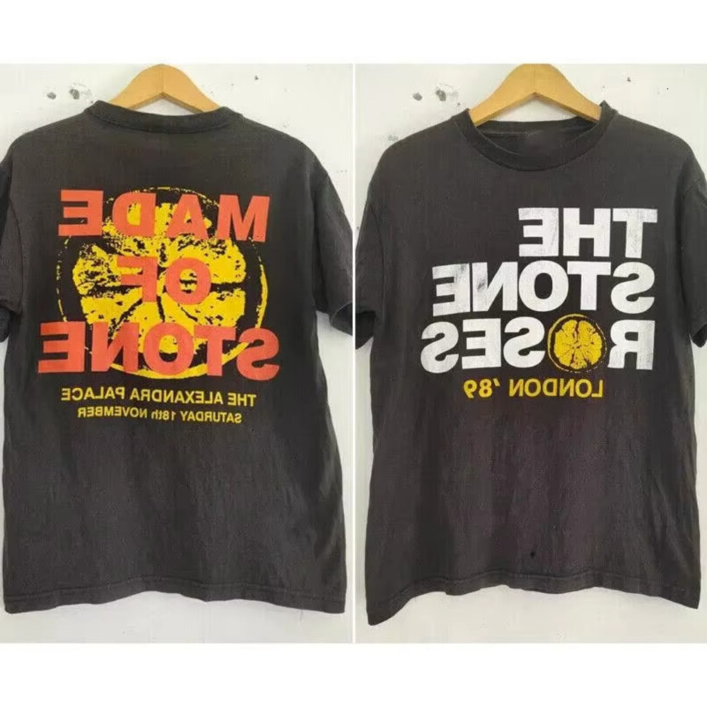 Stone Gift From Londonfans New The Stone Roses Band Trendy Brand Casual Sleeve Top Print Graphic Tee High Street Style Hip Hop Soft Cotton Fabric Sh