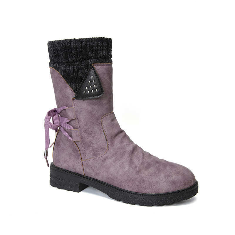 comfortable 2025 autumn Women's shoes low heel square heel round toe European and American women's boots Korean version autumn D260916